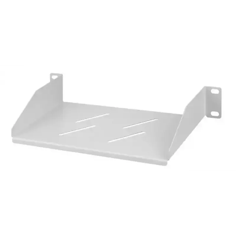 IT-BUDGET 10-legplank - 1 HE - 150 mm diepte - lichtgrijs (90ITBFB10150G)