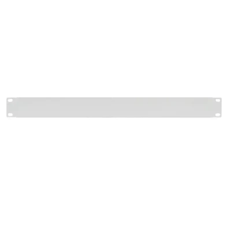 IT-BUDGET 19 inch 1U blindplaat / rackafdekking - robuuste metalen versie - lichtgrijs (90ITBBP1HEG)