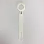 CYOO Apple AirTag siliconen beschermhoesje met sleutelhanger - wit (CY122409)