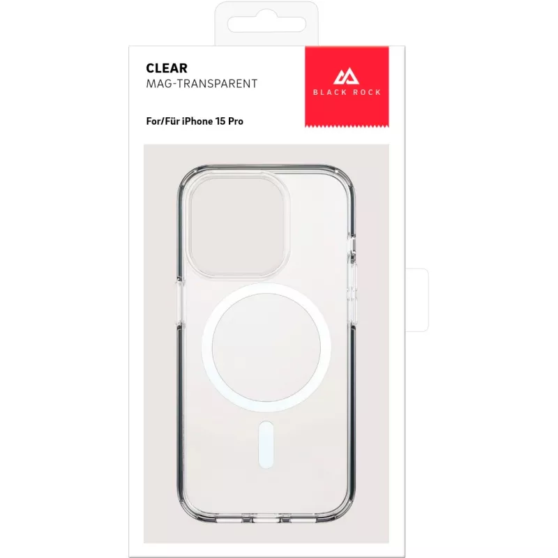 Black Rock Cover Mag Clear hoesje voor Apple iPhone 15 Pro, transparant (00221270)