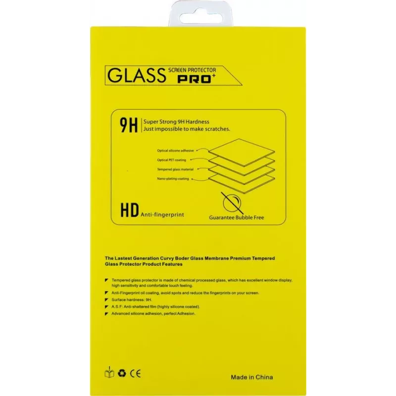 CYOO Pro+ displayschermfolie van gehard glas voor Apple iPhone 13 mini – 0,33 mm 9H Full Coverage Clear CY122529