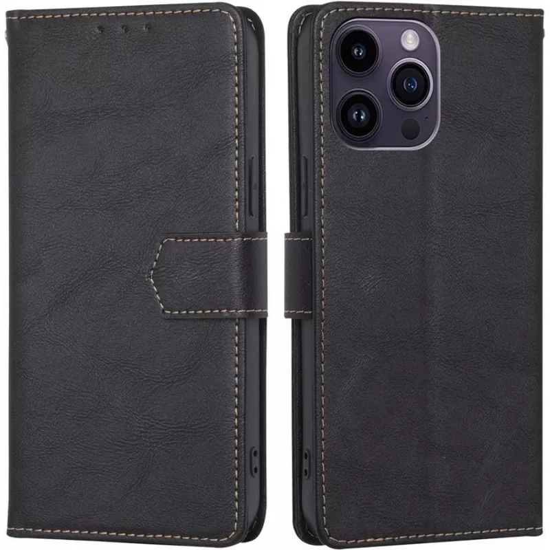 CYOO Premium BookCase Wallet-hoesje voor iPhone 14 Pro, zwart CY122793