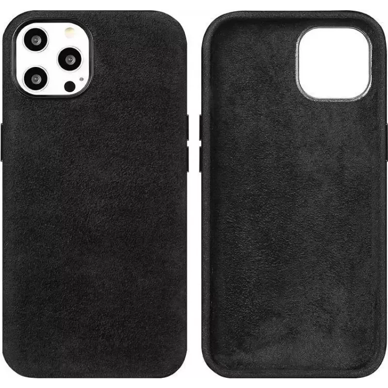 CYOO Alcantara hardcase voor Apple iPhone 11 Pro Max – zwart – beschermhoes (CY121184)
