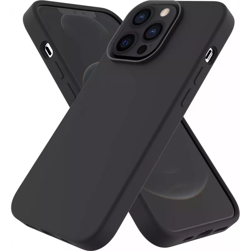 CYOO Premium vloeibaar siliconen hoes voor Apple iPhone 14 Plus – zwart CY122779