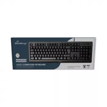 MediaRange MROS109-IT bedrade USB 2.0 QWERTY Italiaans toetsenbord, zwart