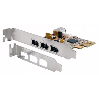 EXSYS EX-16500E-2 FireWire 1394a PCIe-kaart, 3+1 poort, TI-chipset