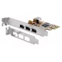 EXSYS EX-16500E-2 FireWire 1394a PCIe-kaart, 3+1 poort, TI-chipset
