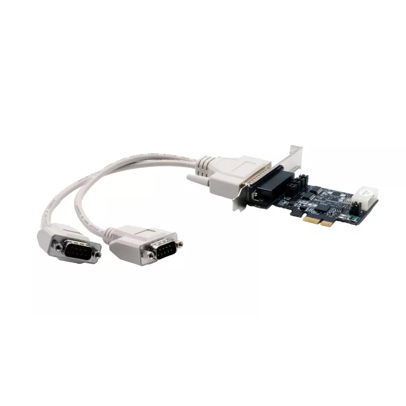 EXSYS EX-46022 PCIe 2S seriële RS-232-kaart, octopuskabel (EXAR-chipset)