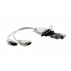 EXSYS EX-46022 PCIe 2S seriële RS-232-kaart, octopuskabel (EXAR-chipset)