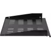 Rockstable RS19-FH18 19 inch 1U vaste bodem 400mm diepte 25kg draagvermogen zwart