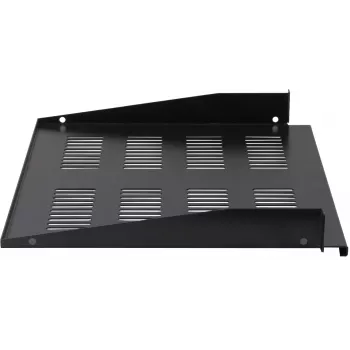 Rockstable RS19-FH18 19 inch 1U vaste bodem 400mm diepte 25kg draagvermogen zwart
