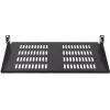 Rockstable RS19-FH18 19 inch 1U vaste bodem 400mm diepte 25kg draagvermogen zwart