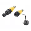 EXSYS EX-49524 industriële M12 D-code 4-pins stekker naar RJ45-bus adapter, IP67, Fast Ethernet