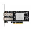 EXSYS Dual 10 Gigabit SFP+ netwerkcontroller PCIe x8, Intel 82599ES-chipset EX-60232