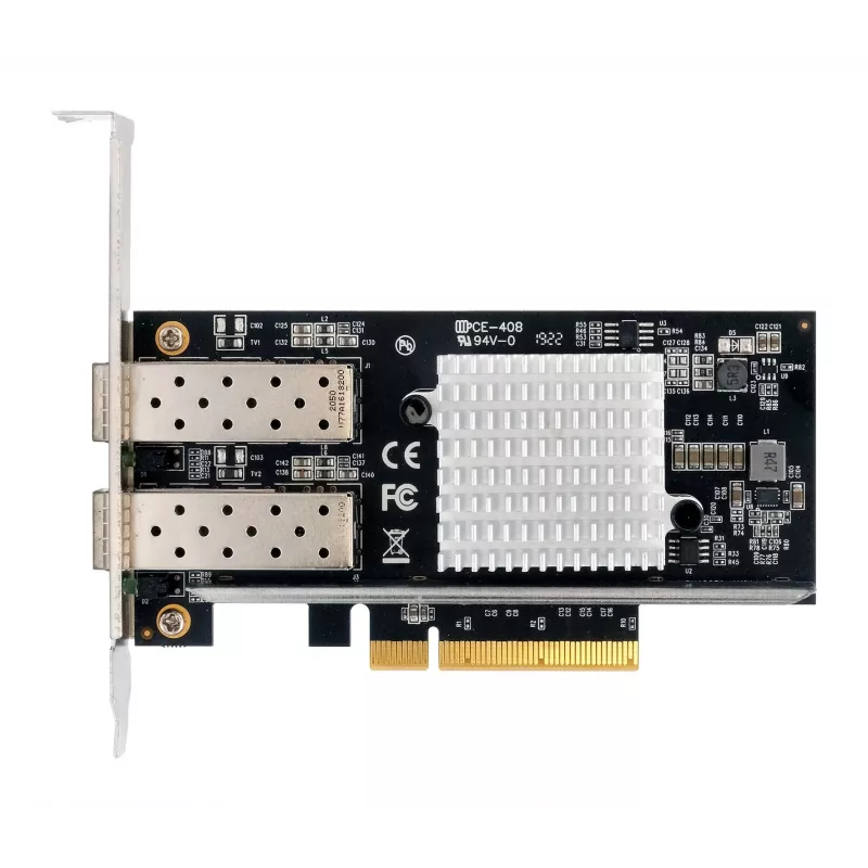 EXSYS Dual 10 Gigabit SFP+ netwerkcontroller PCIe x8, Intel 82599ES-chipset EX-60232
