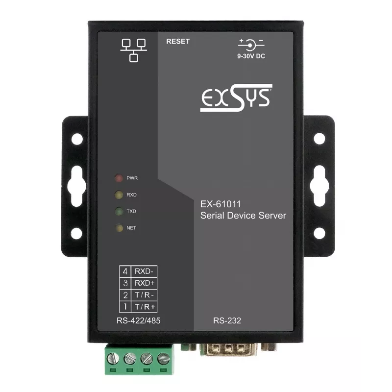 EXSYS EX-61011 Seriële apparaatserver RS-232/422/485 naar Ethernet