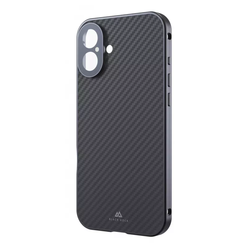Black Rock Cover 360° Glass voor Apple iPhone 16 Plus, echt carbon (00228105)