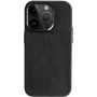 CYOO Alcantara hoes voor Apple iPhone 15 Plus, zwart CY123273