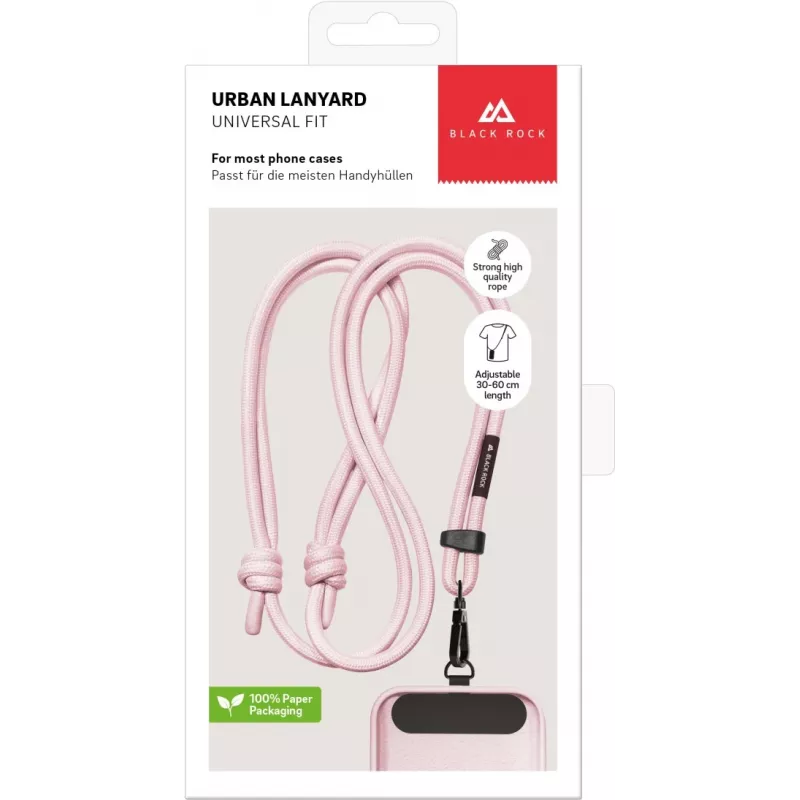 Black Rock smartphone-lanyard met kaarthouder - zwart 00221559