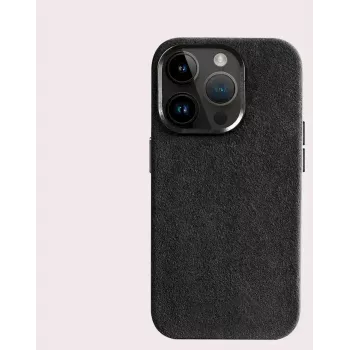 Cyoo Alcantara hoes voor iPhone 15 Pro Max zwart (CY123275)