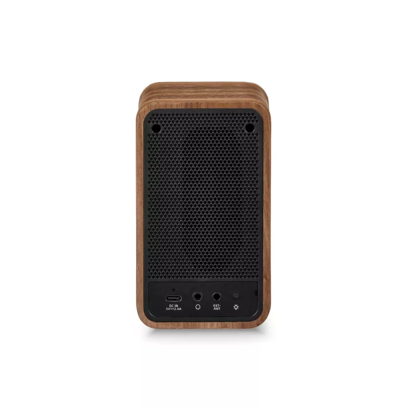 Sangean WR-9 draagbare FM-radio, behuizing van echt walnotenhout, vintage-design, Bluetooth, 8W