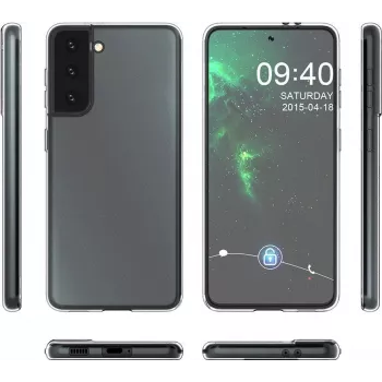 CYOO Ultra Slim siliconen hoes voor Samsung Galaxy S21 Ultra (G998F) - transparant CY122245