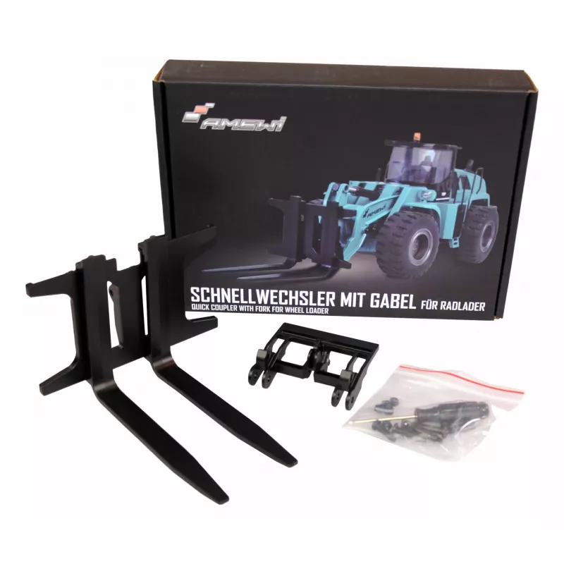 AMEWI 28138 snelkoppeling palletvork aanbouwdeel voor RC wiellader