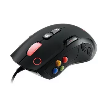 Thermaltake Tt eSPORTS VOLOS Laser gamingmuis, 8200 DPI, 14 knoppen, bedraad, zwart
