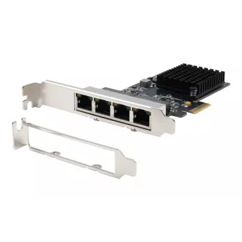 EXSYS EX-6083 PCIe x4 Gigabit Ethernet 4-poorts low-profile netwerkkaart