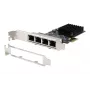 EXSYS EX-6083 PCIe x4 Gigabit Ethernet 4-poorts low-profile netwerkkaart