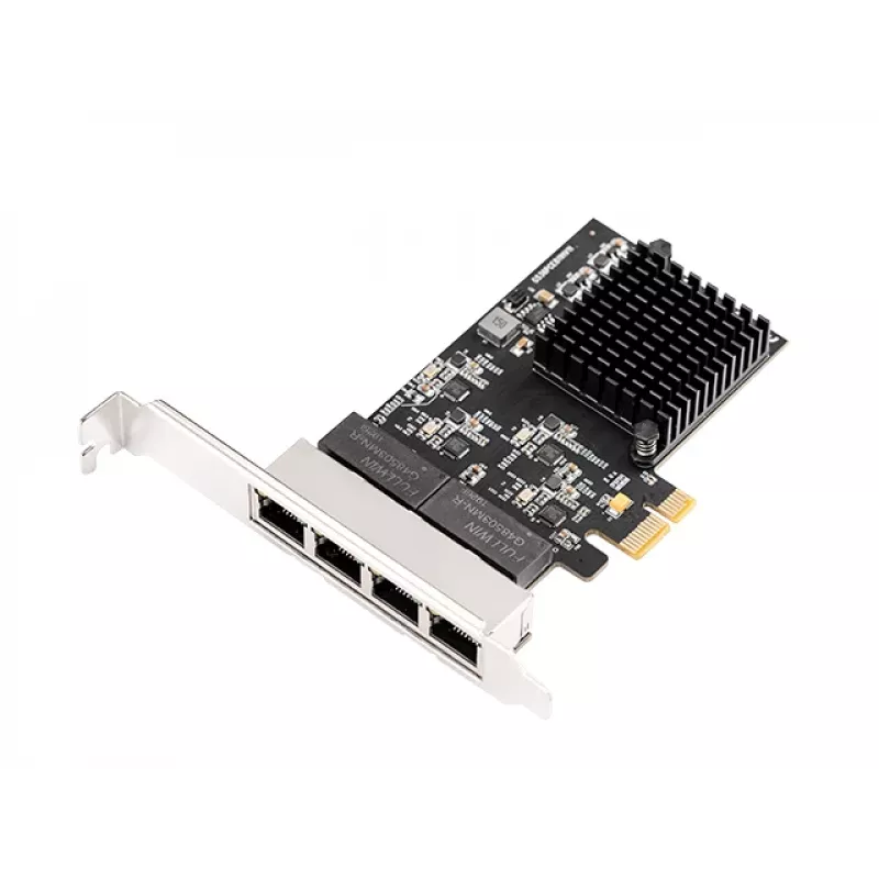 EXSYS EX-6083 PCIe x4 Gigabit Ethernet 4-poorts low-profile netwerkkaart