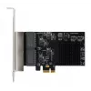EXSYS EX-6083 PCIe x4 Gigabit Ethernet 4-poorts low-profile netwerkkaart