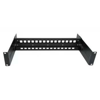 EXSYS DIN-rail rackmount kit, 2U, 19 inch, 35mm DIN-rail, zwart EX-6090