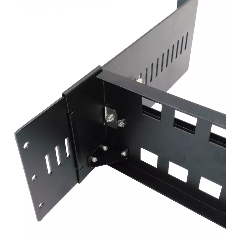 EXSYS DIN-rail rackmount kit, 2U, 19 inch, 35mm DIN-rail, zwart EX-6090