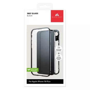 Black Rock Cover 360° glas voor Apple iPhone 16 Plus, zwart 00228104