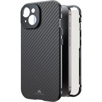 Black Rock Cover 360° glas voor Apple iPhone 16, echt carbon (00228085)