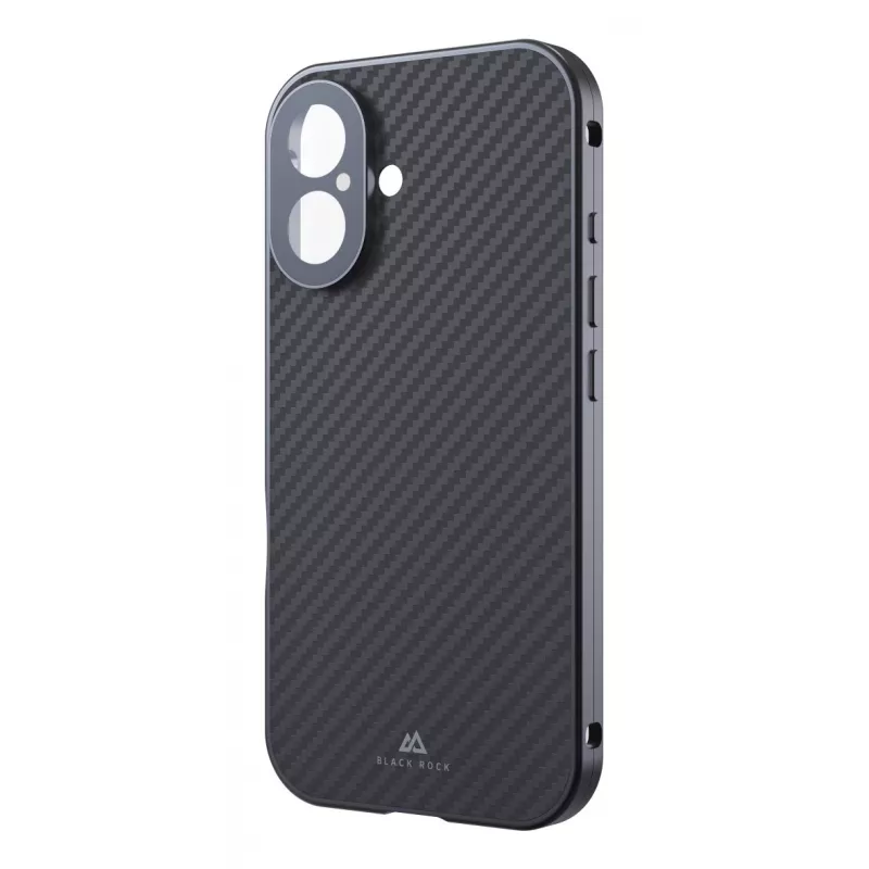 Black Rock Cover 360° glas voor Apple iPhone 16, echt carbon (00228085)