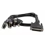 EXSYS Octopus-kabel met 4 x 9 pin, 1 meter lengte (EX-OPTC44-9-100)