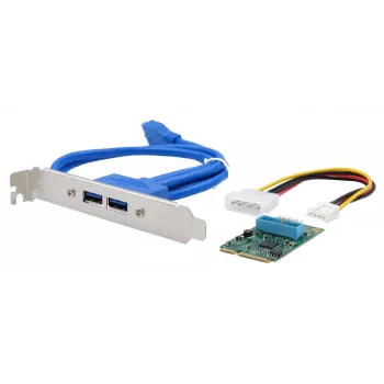 EXSYS EX-48010-3 Mini PCIe USB 3.2 Gen 1 kaart met 2 aansluitingen (NEC)