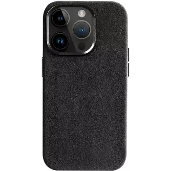CYOO Alcantara hoes voor iPhone 15 Pro zwart (CY123274)