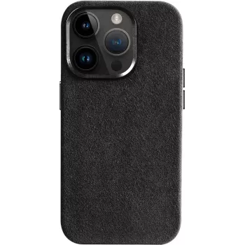 CYOO Alcantara hoes voor iPhone 16 Pro – zwart CY123617
