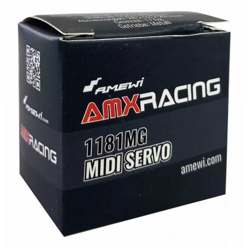 Amewi Micro-servo AMXRacing 1181MG Midi analoge servo metaal tandwielkast (28445)