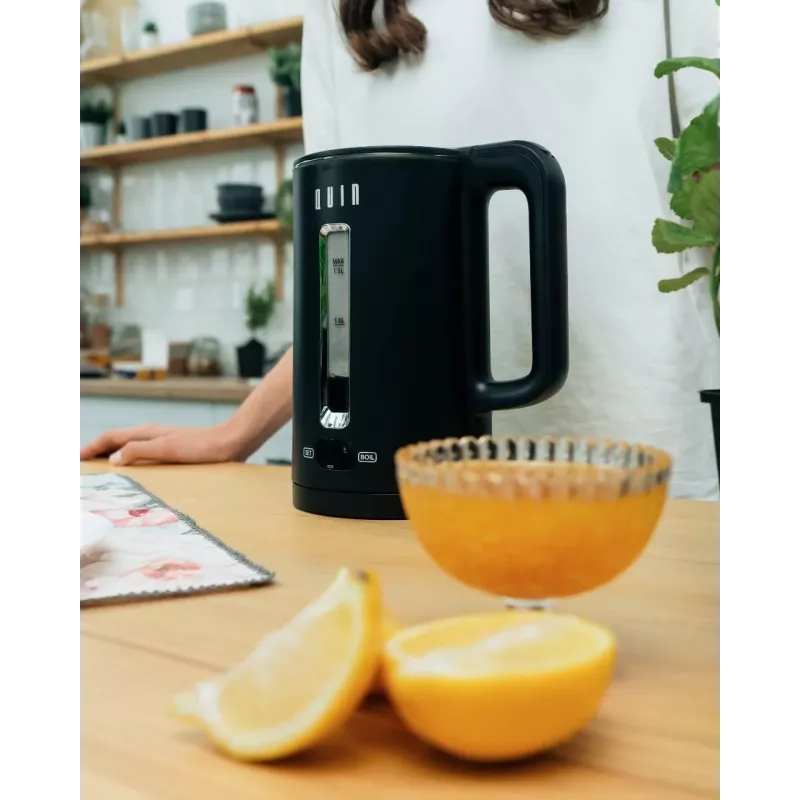 QUIN KTL-202 elektrische waterkoker, 1,5 L, zwart