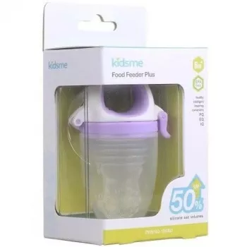 Kidsme Food Feeder Plus babyvoedingshulp vanaf 6 maanden, lavendel