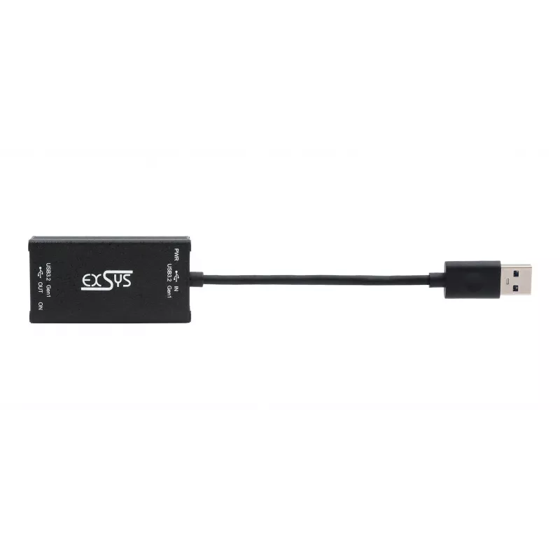 EXSYS EX-1501HMVS-A 1-poorts USB 3.2 Gen 1 industriële hub met 15KV ESD-overspanningsbeveiliging