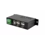 EXSYS EX-1594HMS USB 2.0 4-poorts industriële hub met DIN-railkit