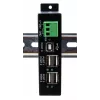 EXSYS EX-1594HMS USB 2.0 4-poorts industriële hub met DIN-railkit