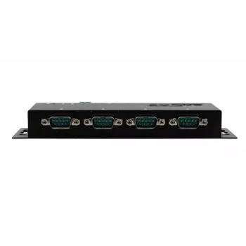 EXSYS EX-6164 4-poorts RS-232 serial device server, Ethernet naar serieel, metaal, 10/100 Mbps, virtual COM