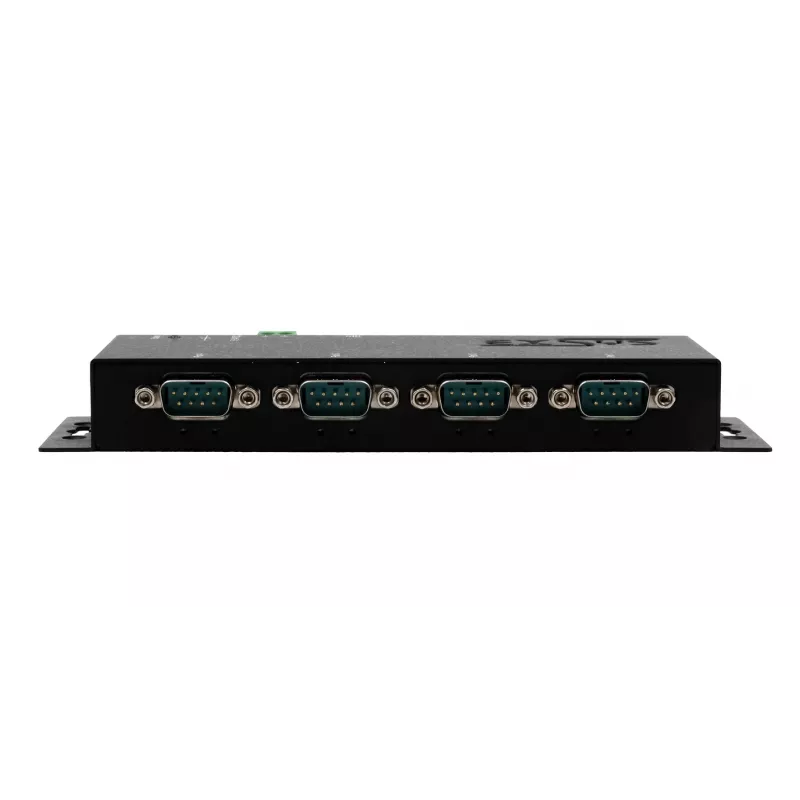 EXSYS EX-6164 4-poorts RS-232 serial device server, Ethernet naar serieel, metaal, 10/100 Mbps, virtual COM
