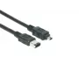 EXSYS FireWire 1394a-kabel 6-pin naar 4-pin, 1,5 m, zwart EX-K6810